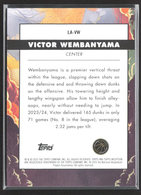 2024-25 Topps Inception Victor Wembanyama Launch #LA-LW