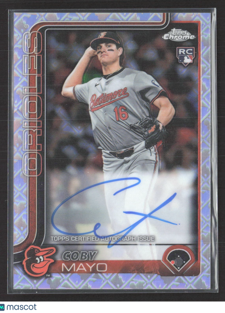 2025 Topps Chrome Logofractor Rookie Auto Coby Mayo #RA-CMA