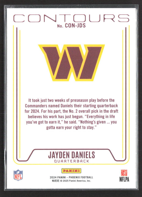 2024 Panini Phoenix - Contours Jayden Daniels #CON-JDS (RC)