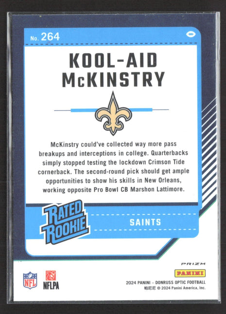 2024 Panini Donruss Optic Rated Rookie Kool-Aid McKinstry #264 Red Mojo Prizm
