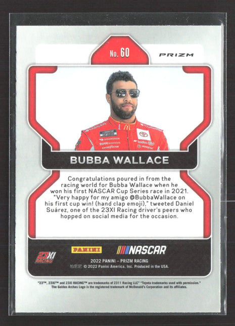 2022 Panini Prizm - Bubba Wallace #60 Blue Prizm