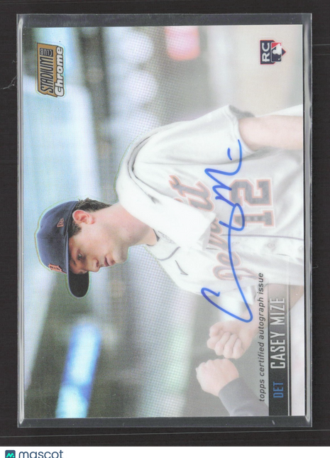 2021 Topps Stadium Club Chrome Auto Casey Mize #SCCBA-CM Gold Refractor /50