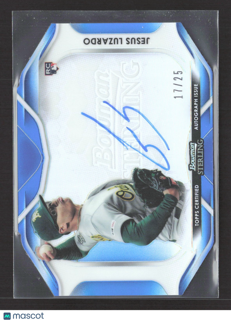 2020 Bowman Sterling Die-Cut Auto Jesus Luzardo #BDCA-JL Blue Glow /25
