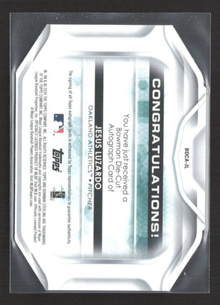 2020 Bowman Sterling Die-Cut Auto Jesus Luzardo #BDCA-JL Blue Glow /25