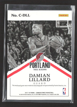2017-18 Panini Cornerstones - Cornerstones Jersey Auto Damian Lillard #C-DLL /49