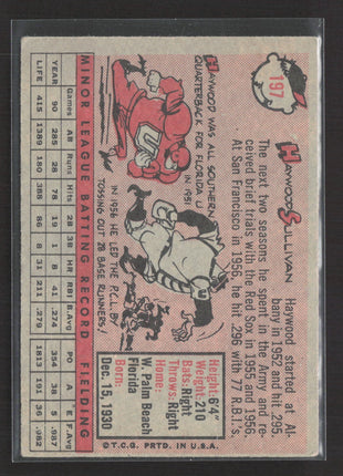 1958 Topps - Haywood Sullivan #197