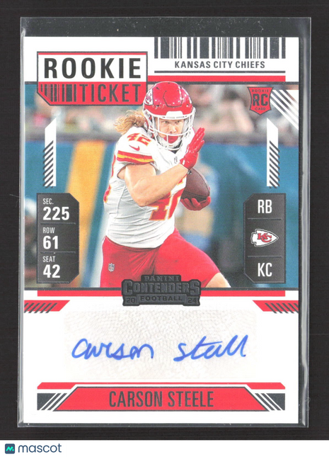 2024 Panini Contenders - Rookie Ticket Carson Steele #253 Rc Auto