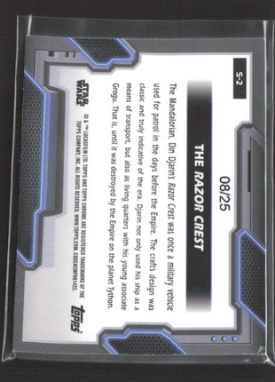 Star Wars Topps Chrome Starships The Razor Crest Orange /25 #S-2