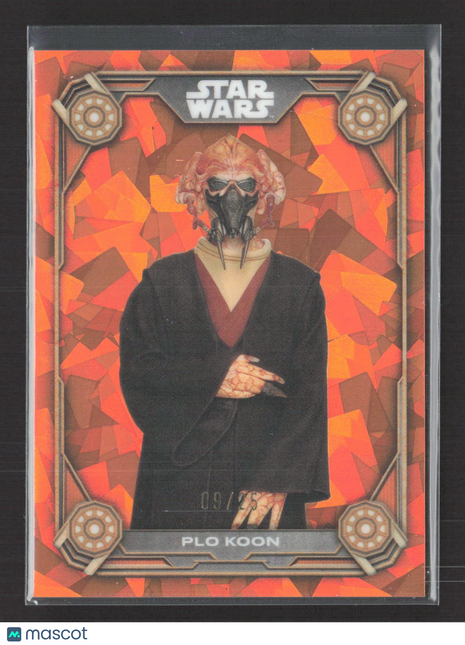 Star Wars Topps Chrome Sapphire Plo Koon Orange /25 #JC-2 Phantom Menace