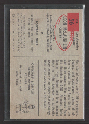 1954 Bowman - Leon McLaughlin #56 (RC)