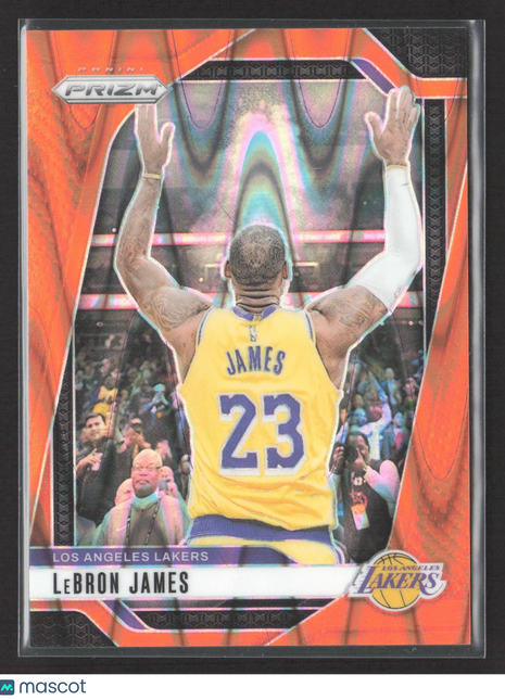2024-25 Panini Prizm - LeBron James #130 Orange Seismic Prizm