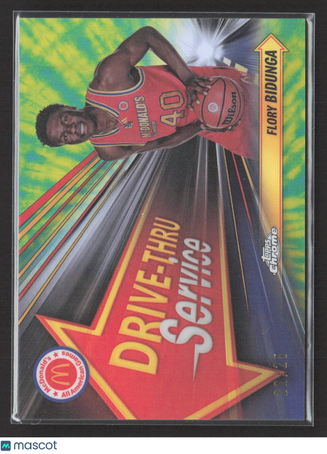 2024 Topps Chrome All American Flory Bidunga Tie Dye Drive Thru Service /25