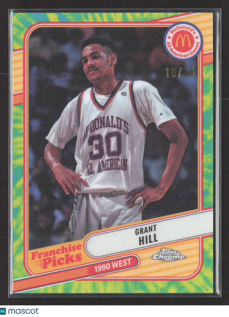 2024 Topps Chrome All American Grant Hill Tie Dye /25 Franchise Picks #REA-GRA
