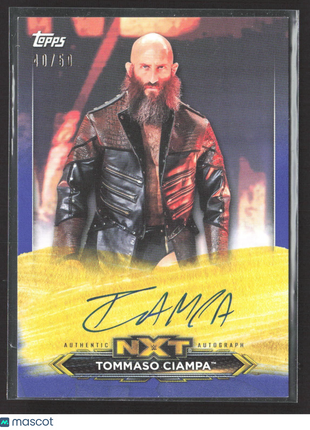 2020 Topps WWE NXT - Nxt Roster Auto Tommaso Ciampa #A-TO Blue /50
