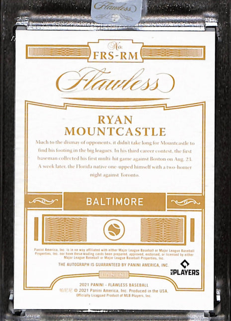 2021 Panini Flawless Rookie Signatures Ryan Mountcastle #FRS-RM /25 Auto