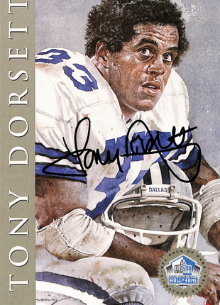 1998 NFL Hall of Fame Signature Series Tony Dorsett Auto /2500