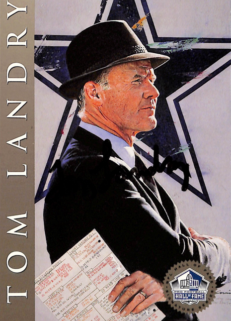 1998 NFL Hall of Fame Signature Series Tom Landry Auto /2500