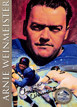 1998 NFL Hall of Fame Signature Series Arnie Weinmeister Auto /2500