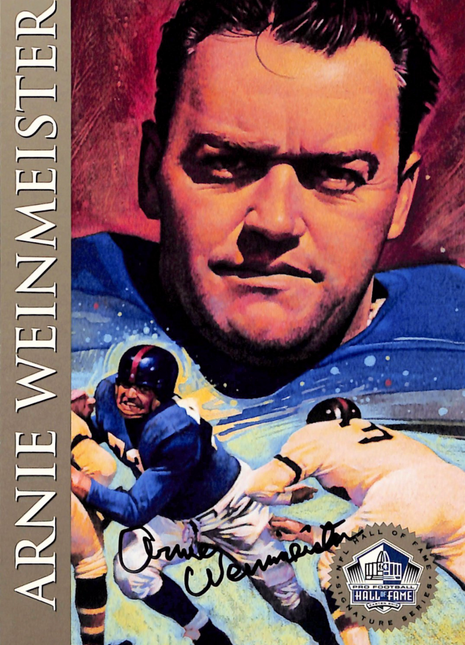 1998 NFL Hall of Fame Signature Series Arnie Weinmeister Auto /2500