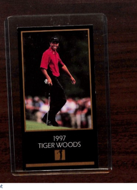 1997 CHampions of Golf Masters Collection Tiger Woods rc