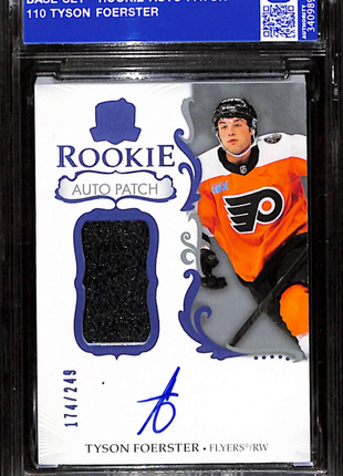 2023-24 Upper Deck the Cup Tyson Foerster Rookie Patch Auto #110