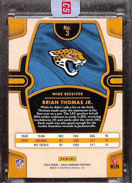 2024 Panini Gold Standard - Rookies Brian Thomas Jr. #3 /99 Mystery Rc