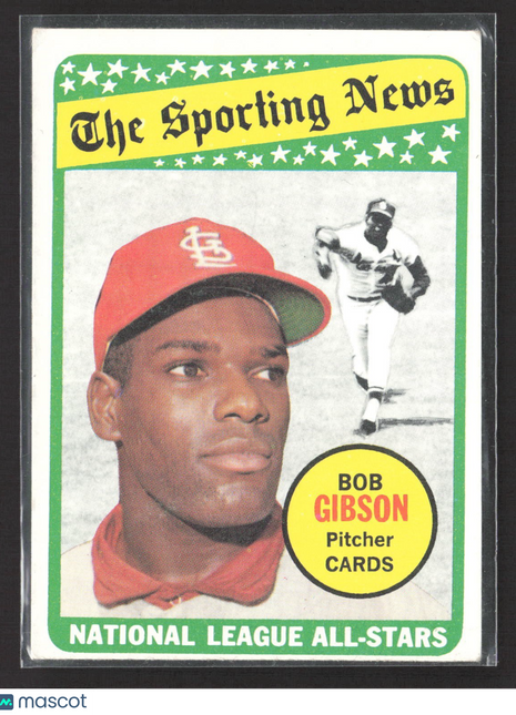 1969 Topps - The Sporting News All Star Selection Bob Gibson #432