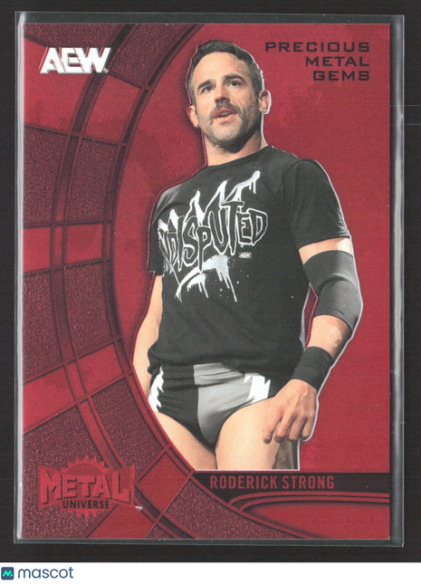 2025 AEW Metal Universe Roderick Strong Precious Metal Gems PMG Red /100 #3
