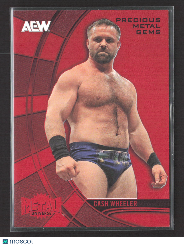 2025 AEW Metal Universe Cash Wheeler Precious Metal Gems PMG Red /100 #65