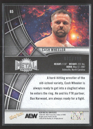 2025 AEW Metal Universe Cash Wheeler Precious Metal Gems PMG Red /100 #65