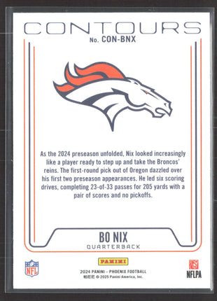 2024 Panini Phoenix - Contours Bo Nix #CON-BNX (RC)
