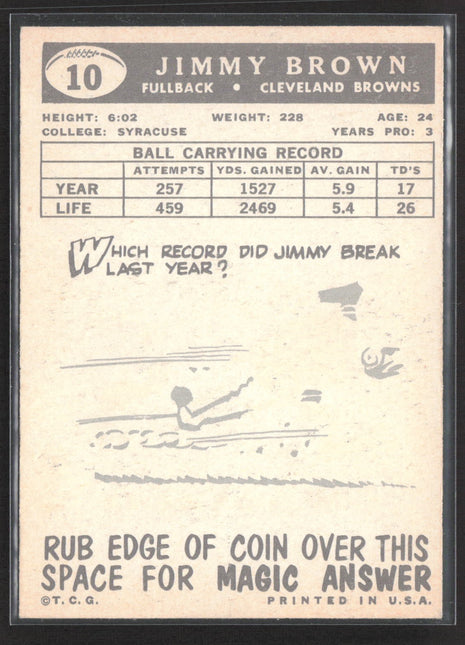 1959 Topps - Jim Brown #10