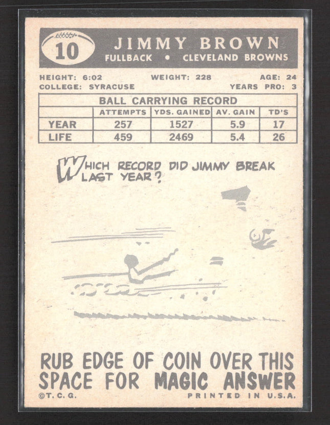 1959 Topps - Jim Brown #10