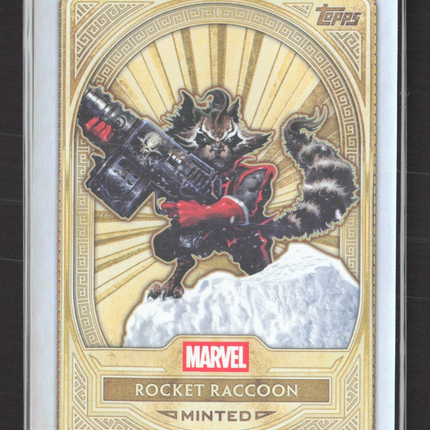 2025 Topps Marvel Mint Rocket Raccoon Minted Gold #99