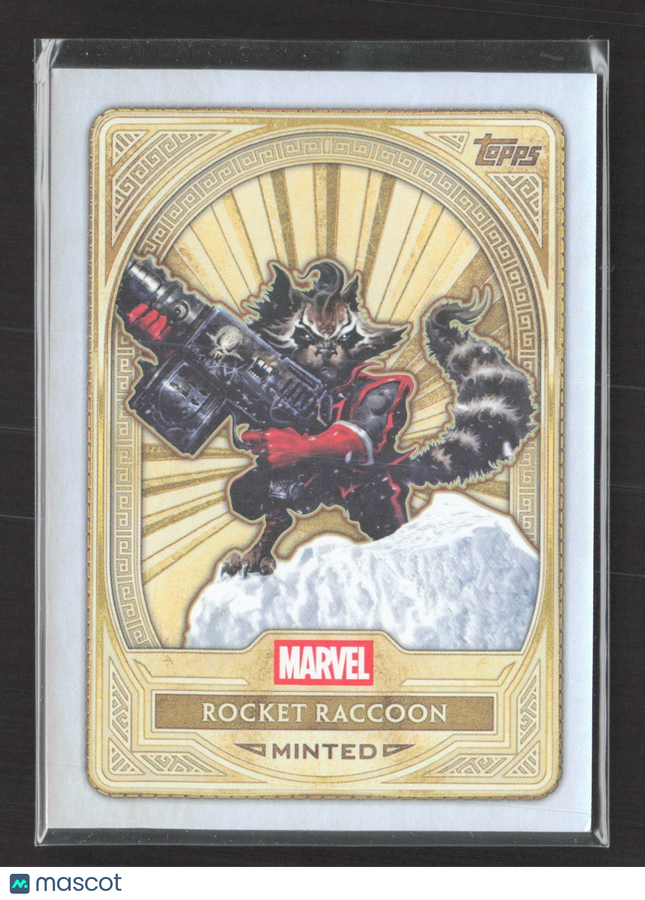 2025 Topps Marvel Mint Rocket Raccoon Minted Gold #99