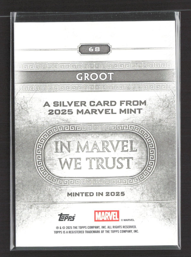 2025 Topps Marvel Mint Groot Minted Silver #68