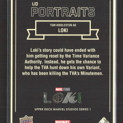 Tom Hiddleston As Loki - 2024 Upper Deck Marvel Studios Series 1 #P24 /99
