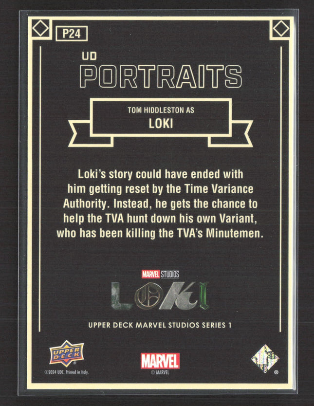 Tom Hiddleston As Loki - 2024 Upper Deck Marvel Studios Series 1 #P24 /99
