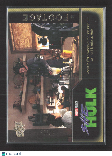 2024 UD Marvel Studio Series 1 Footage Mark Ruffalo /99 #F-6