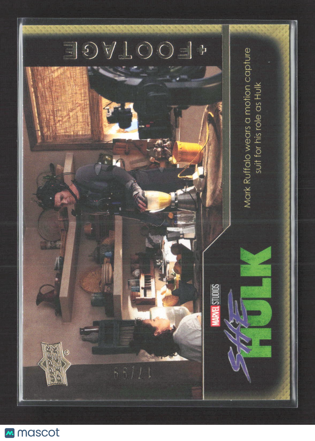 2024 UD Marvel Studio Series 1 Footage Mark Ruffalo /99 #F-6
