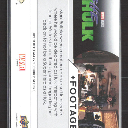 2024 UD Marvel Studio Series 1 Footage Mark Ruffalo /99 #F-6