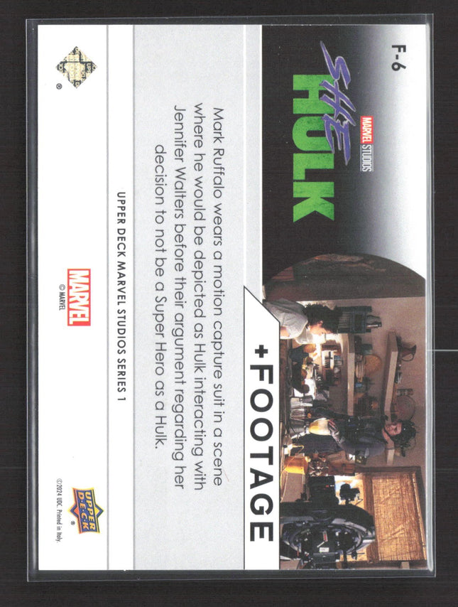 2024 UD Marvel Studio Series 1 Footage Mark Ruffalo /99 #F-6