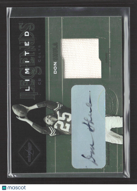 2003 Leaf Limited Legends Don Shula Jersey Auto /50 #LL-6