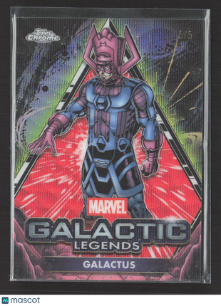 2025 Topps Marvel Chrome Galactic Legends Galactus Red Wave /5 #GL-2