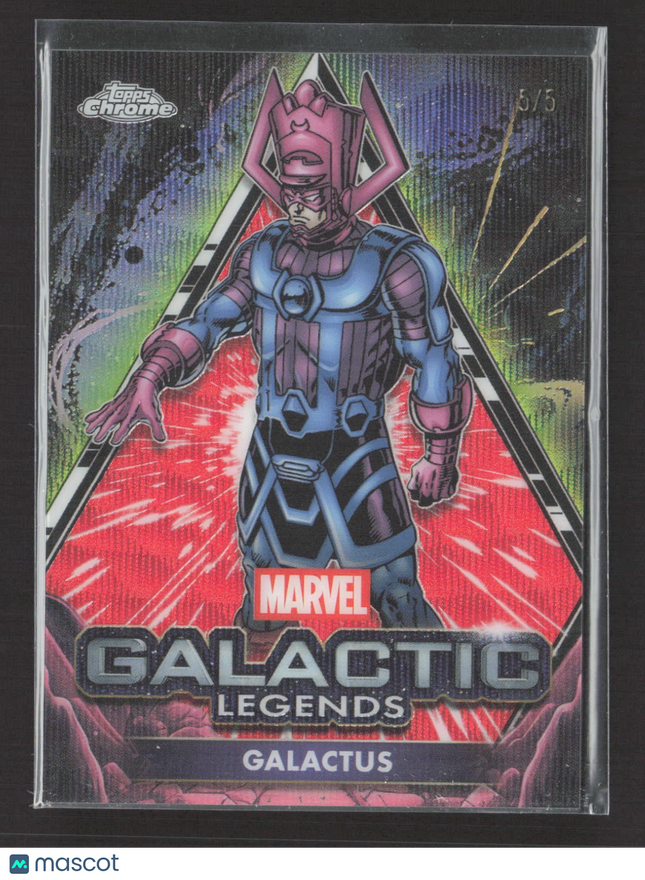 2025 Topps Marvel Chrome Galactic Legends Galactus Red Wave /5 #GL-2