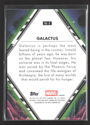 2025 Topps Marvel Chrome Galactic Legends Galactus Red Wave /5 #GL-2