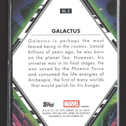 2025 Topps Marvel Chrome Galactic Legends Galactus Red Wave /5 #GL-2