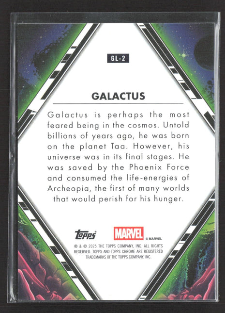 2025 Topps Marvel Chrome Galactic Legends Galactus Red Wave /5 #GL-2