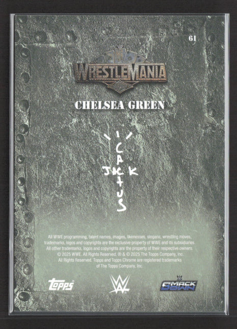 2025 Topps Chrome Cactus Jack Chelsea Green Gold Wave /50 #61