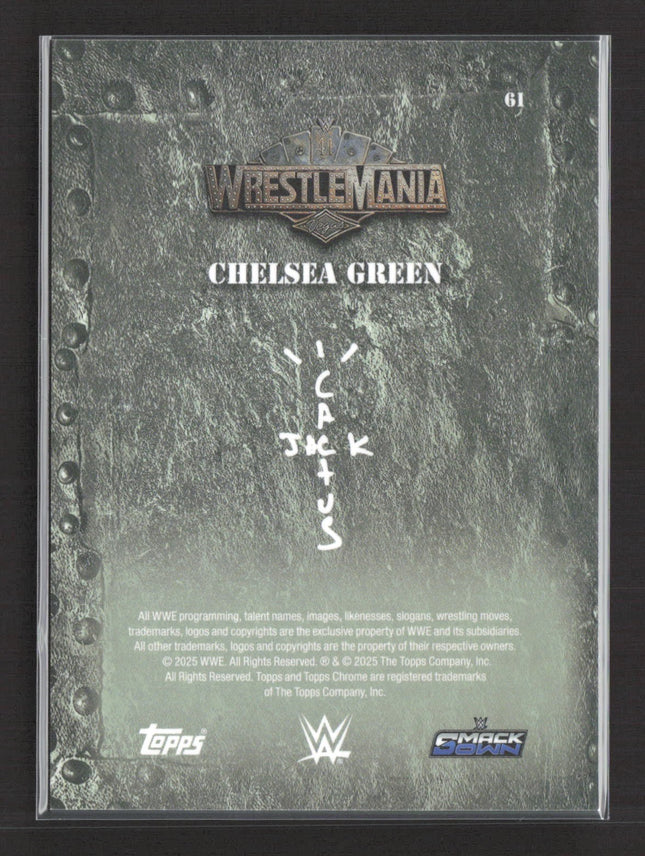 2025 Topps Chrome Cactus Jack Chelsea Green Gold Wave /50 #61